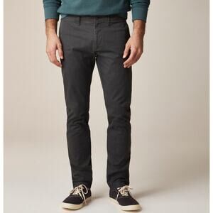 J.Crew 484 Slim Fit Stretch Chino Pants Sz 30x32 Onyx Gray Twill Tapered Zip Fly